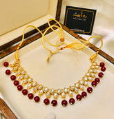 Kundan Choker-01 (Maroon)